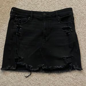 Black American Eagle Jean Skirt